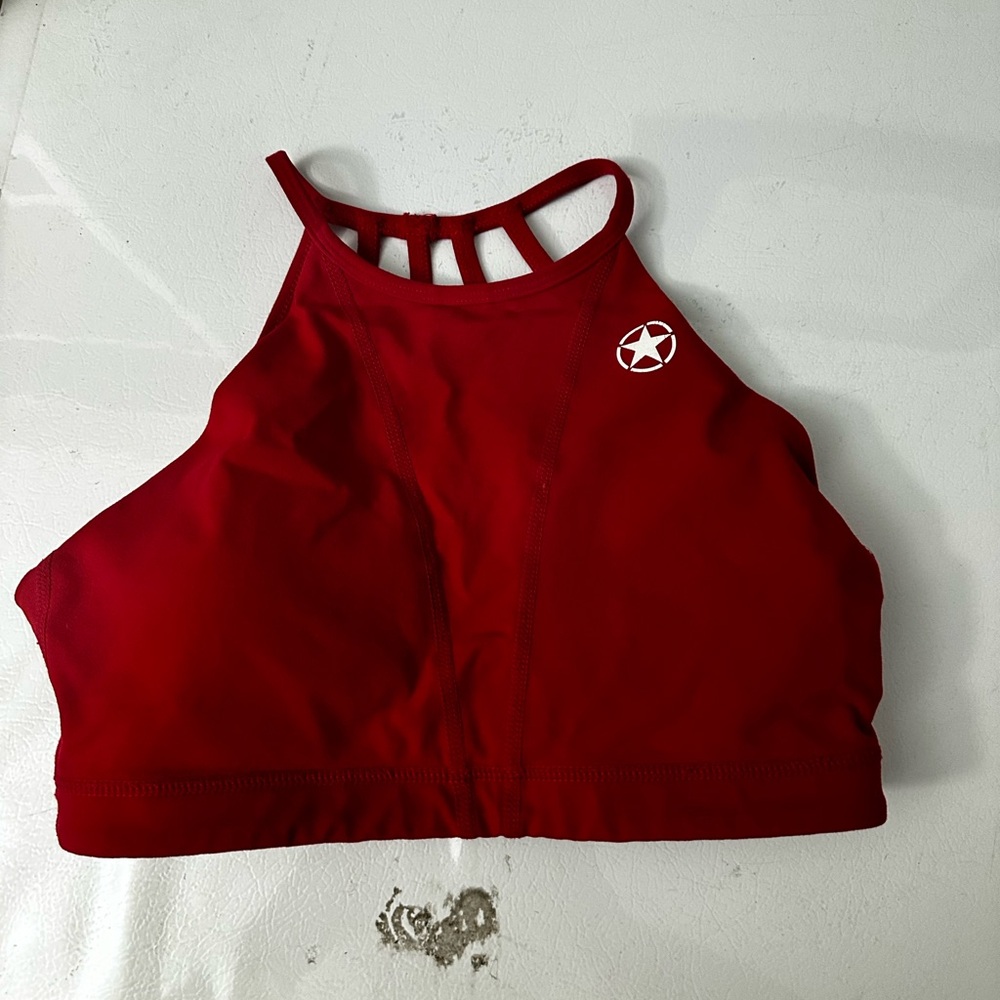 Savage Barbell Red Sports Bra
